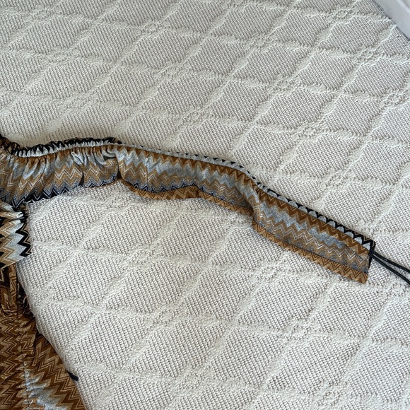 MISSONI Ruched Mini Dress in Multi Brown Shades - Picture 10 of 15